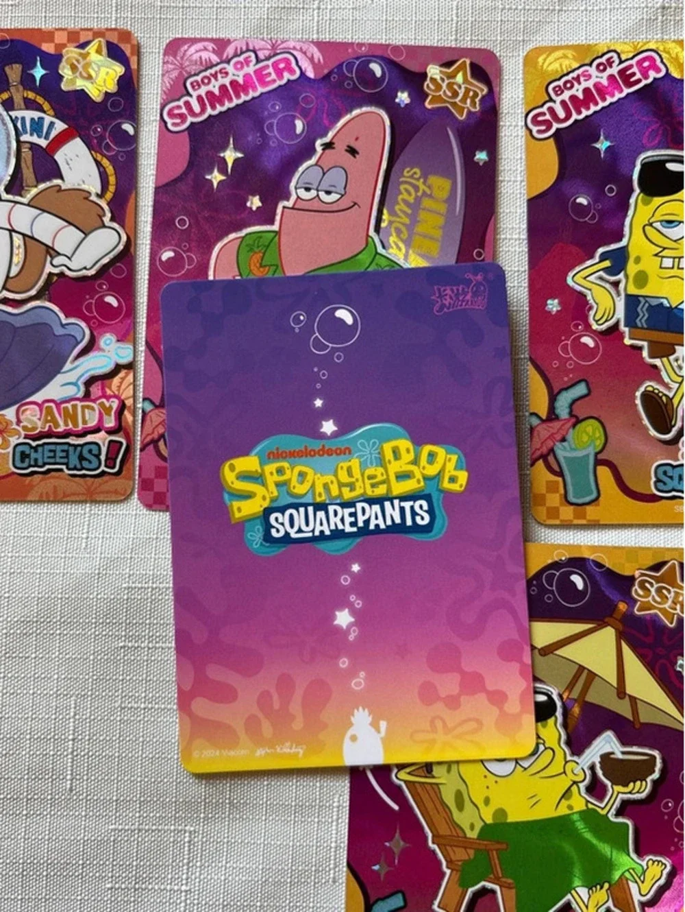 SpongeBob 25th Anniversary SSR lot of 5
